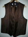 BROWN DRESS TUXEDO WEDDING Vest ~ Waistcoat ~ Waist coat & TIE SET Buy 10 of same color Tie For $25 Each - Men's Neck Ties - Mens Dress Tie - Trendy Mens Ties