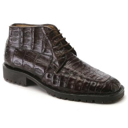 Brown Dress Shoes Mens Brown Lambskin Leather Alligator Shoe Gator Shoe