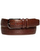 Mezlan Belts Men's Brown Genuine Embossed Woven Calfskin Belt