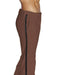 Men's Flat Front With Satin Band Brown Classic Fit Tuxedo Pant