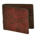 Men's Genuine Exotic Animal Skin Wallet ~ billetera ~ CARTERAS Brown / Cafe Genuine Gator Card Holder Wallet
