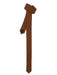 Modern Brown Super Skinny Fashionable Shiny Slim NeckTie-Men's Neck Ties - Mens Dress Tie - Trendy Mens Ties