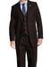 Men's 3 Piece Heather Brown  Suit