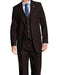 Men's 3 Piece Heather Brown  Suit