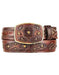 Original Brown Lizard Teju Skin Fashion Western Belt