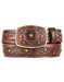 Original Brown Lizard Teju Skin Fashion Western Belt