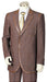 Brown Men's Three Button Suit