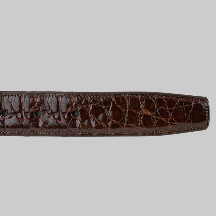 Genuine Alligator Mens Blue Belt - Mezlan Brand