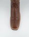 Los Altos Men's Brown Genuine Pirarucu Wide Square Toe Boot