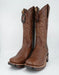 Los Altos Men's Brown Genuine Pirarucu Wide Square Toe Boot
