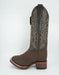 Los Altos Men's Crazy Brown Wide Square Toe Boot
