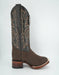 Los Altos Men's Crazy Brown Wide Square Toe Boot