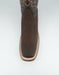 Los Altos Men's Crazy Brown Wide Square Toe Boot