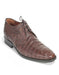 Mens Los Altos Brown Genuine Caiman Belly Lace Up