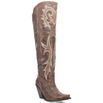 Dan Post Men Brown Jilted 20 Snip Toe Over the Knee Boot - Image 4