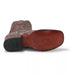 Los Altos Brown Matte Pirarucu Square Toe Boots