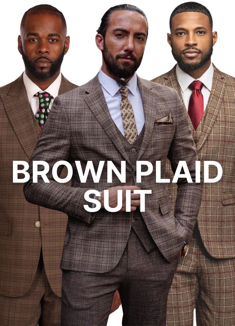 Brown Plaid Suit