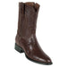 Los Altos Men's Brown Genuine Lizard Teju Zipper Roper Boots