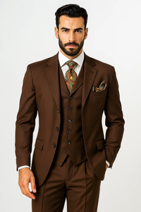  Brown Three-Piece 