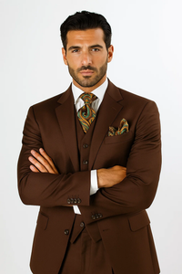  Brown Three-Piece 