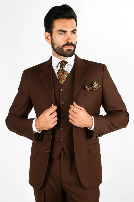 Brown Three-Piece 