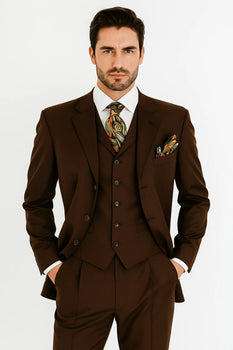  Brown Three-Piece 