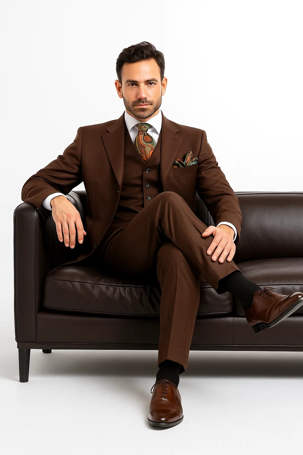  Brown Three-Piece 