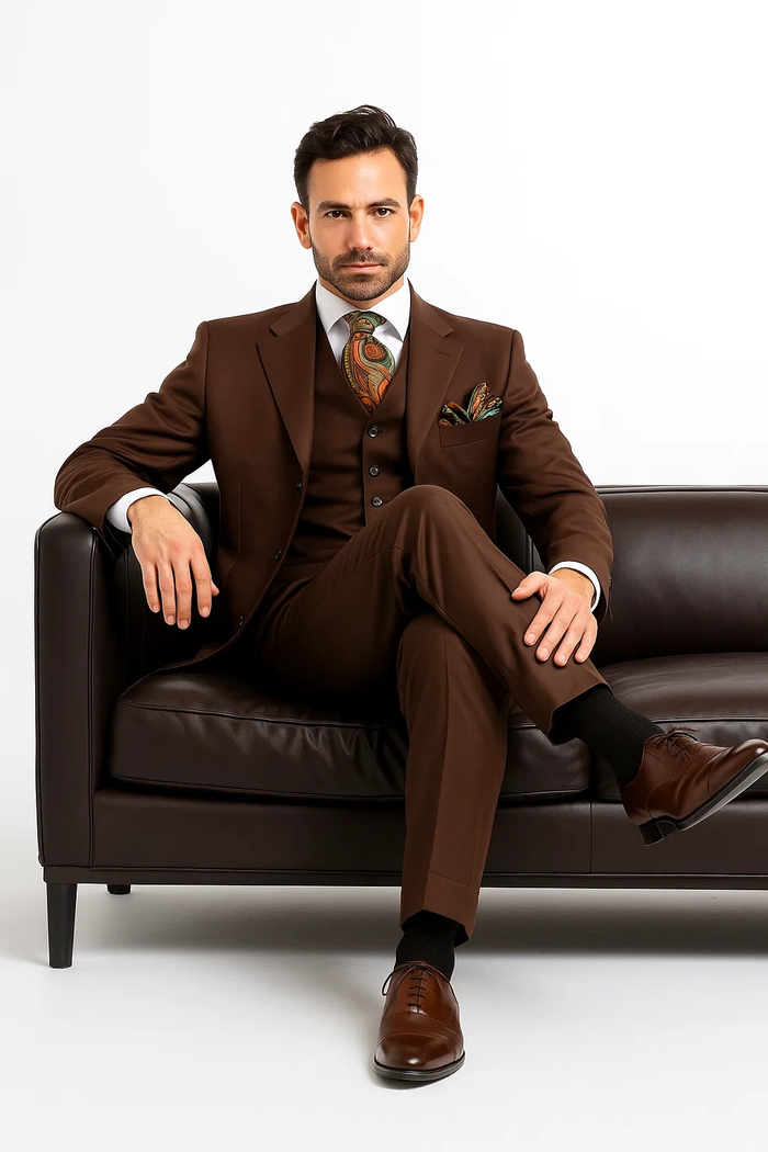  Brown Three-Piece 