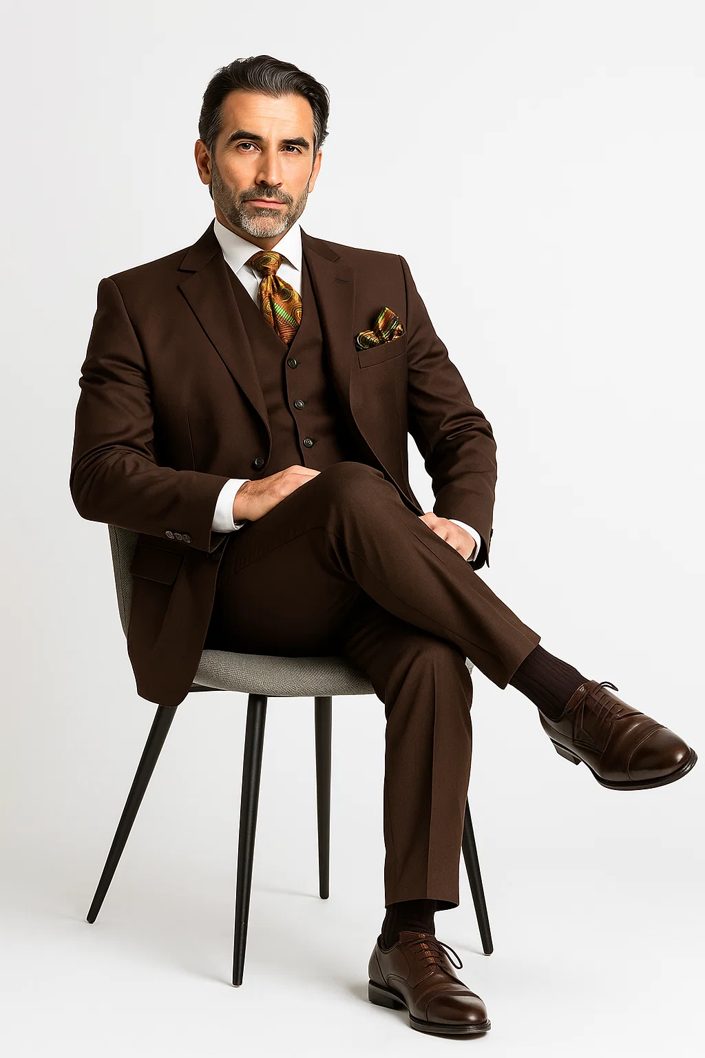  Brown Three-Piece 