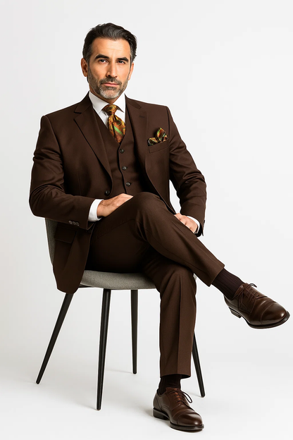  Brown Three-Piece 