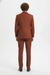 Men’s Orangish Rust Brown Three-Piece Suit –   Slim Fit Jacket, Vest and Tailored Pants in Brick Color
