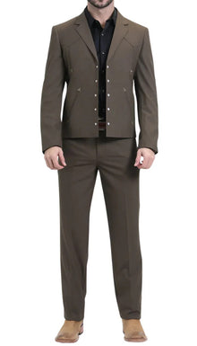 Traje Vaquero Sstilo Chalino Para Hombre Black Brown Navy Tan Gray