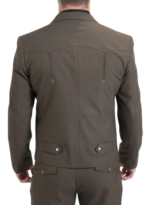 Traje Vaquero Sstilo Chalino Para Hombre Black Brown Navy Tan Gray