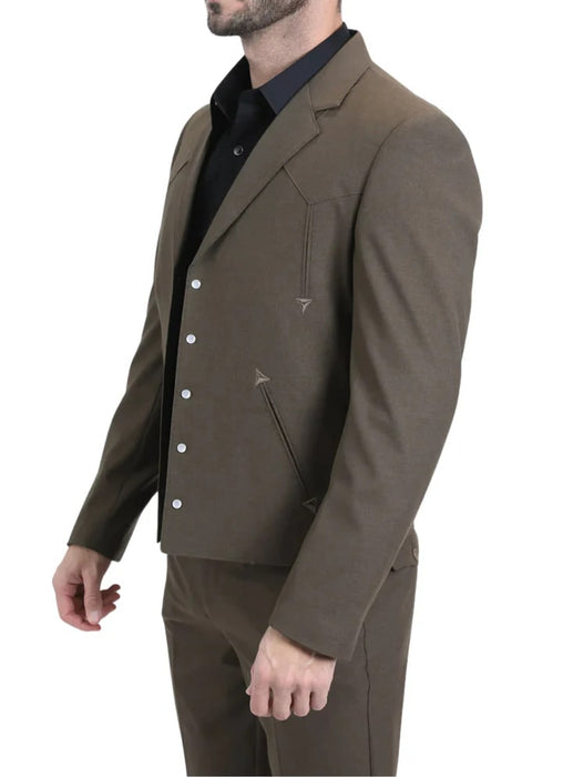 Traje Vaquero Sstilo Chalino Para Hombre Black Brown Navy Tan Gray