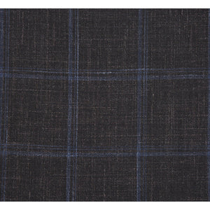 Saco vaquero - Western Sport Coat - Western Blazer-Mens Classic Fit Two Button Wool & Linen Sport Coat Blazer In Brown Windowpane Plaid