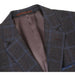 Saco vaquero - Western Sport Coat - Western Blazer-Mens Classic Fit Two Button Wool & Linen Sport Coat Blazer In Brown Windowpane Plaid