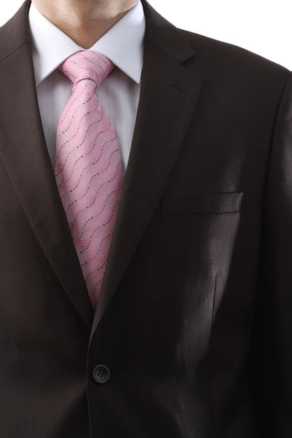 Men's Super 150's Brown Poly/Viscose Wool Feel 2pc Suit by Caravelli - Image 2