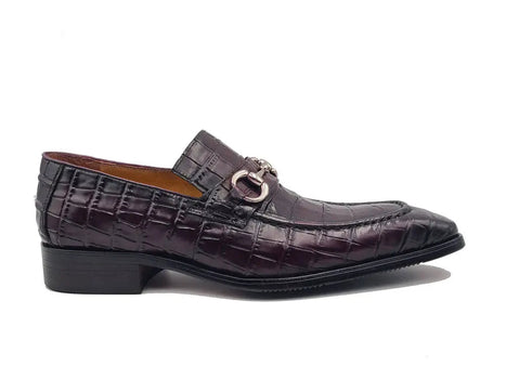 Buckle Loafer w Gator Embossed Leather - Image 12