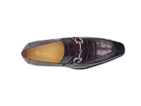 Carrucci Buckle Loafer: Gator Embossed Leather Loafer