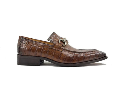 Buckle Loafer w Gator Embossed Leather - Image 19