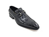 Carrucci Buckle Loafer w Gator Embossed Leather
