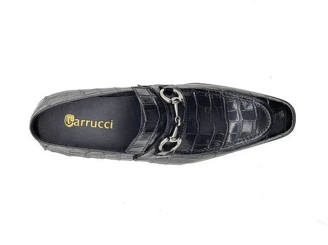 Carrucci Buckle Loafer: Gator Embossed Leather Loafer