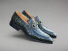 Carrucci Buckle Loafer: Gator Embossed Leather Loafer
