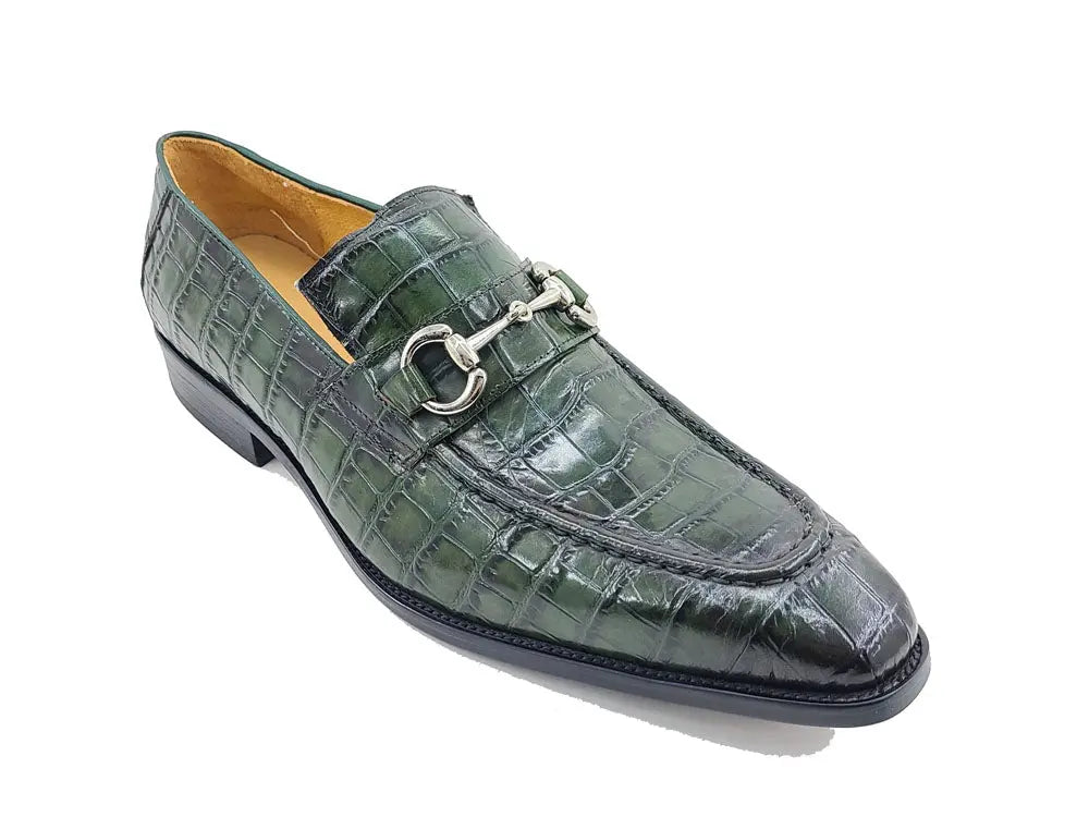 Buckle Loafer w Gator Embossed Leather - Image 29