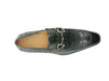 Carrucci Buckle Loafer w Gator Embossed Leather