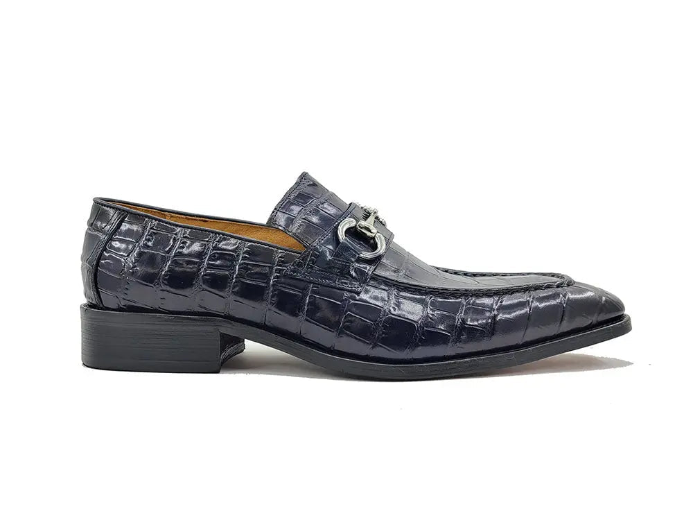 Buckle Loafer w Gator Embossed Leather - Image 7