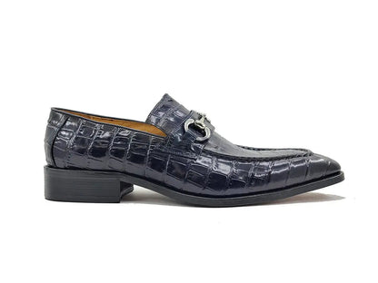 Buckle Loafer w Gator Embossed Leather - Image 7