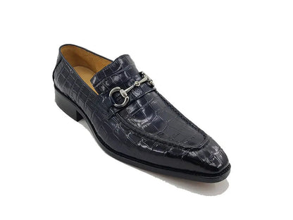 Buckle Loafer w Gator Embossed Leather - Image 8