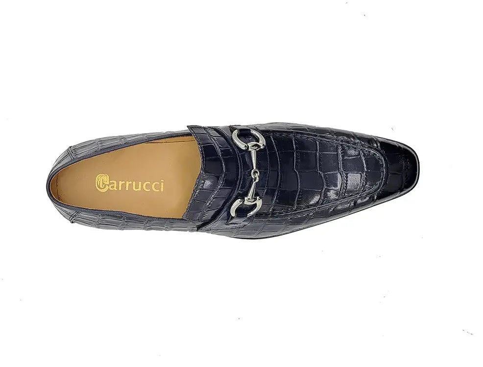 Buckle Loafer w Gator Embossed Leather - Image 9