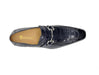 Carrucci Buckle Loafer w Gator Embossed Leather